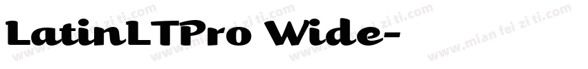 LatinLTPro Wide字体转换